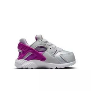 New Nike Huarache Run Platinum/Purple/Metallic Copper Toddler Girls' Shoes 5c